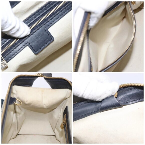 LOUIS VUITTON Monogram Mini Josephine PM Hand Bag Blue M92049 LV Auth 140953 - Picture 15 of 16